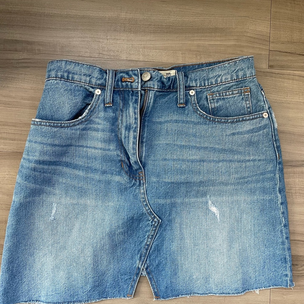 Madewell Denim mini skirt